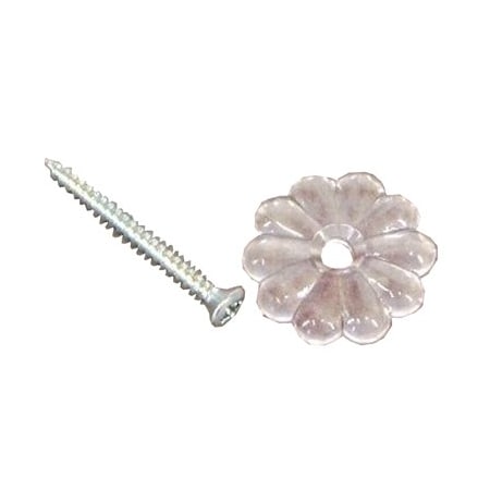 24PC CLR Rosette Button